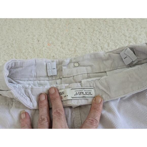 Kids Girls Old Navy Adjustavle Shorts- Cream Size 7 - Picture 8 of 10